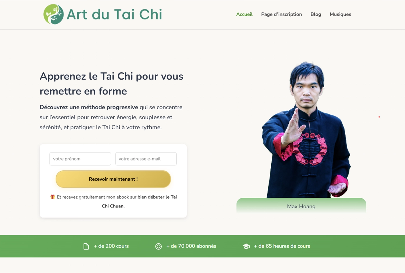 Projet Art du Tai Chi